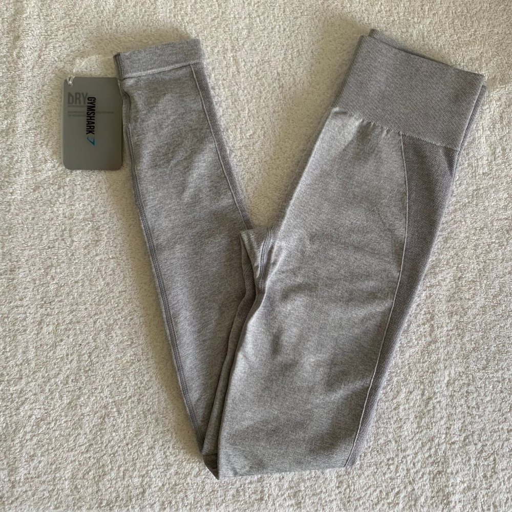Gymshark High Waisted Flex Legging (Blue/Grey)